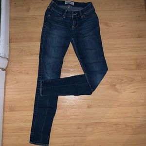 Abercrombie Dark low rise skinny jeans